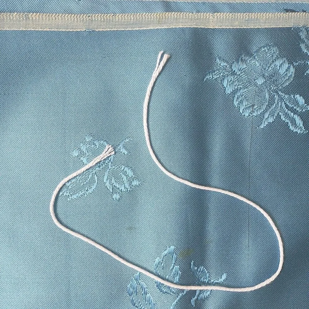 Vtg Italian Bedspread Coverlet Blue Satin Damask Roses TasselS 95x95*READ
